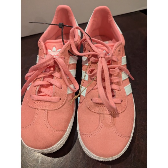 Adidas Originals Gazelle Pink‎ White Shoes Youth US Size 4.5 (Women 6) - Picture 4 of 7